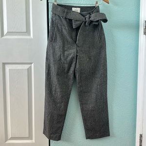 Aritzia Wilfred Tie Front Wool Pants